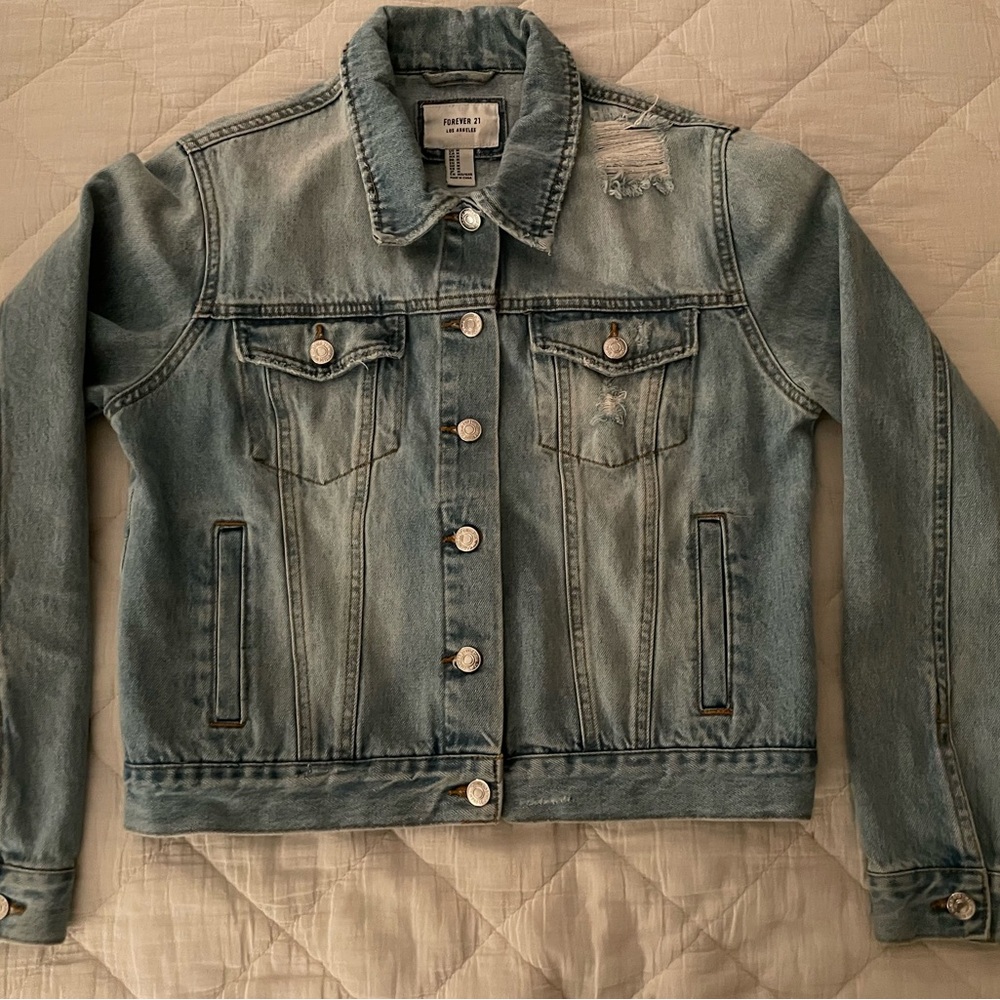 Forever 21 Cropped Denim Jacket